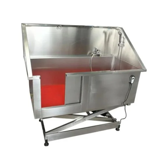 Pet Grooming & Cleaning Stainless Steel Electric Lifting Pet Bath Pool for Veterinary Hospital