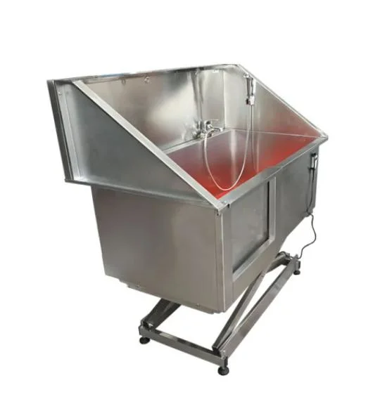 Pet Grooming & Cleaning Stainless Steel Electric Lifting Pet Bath Pool for Veterinary Hospital