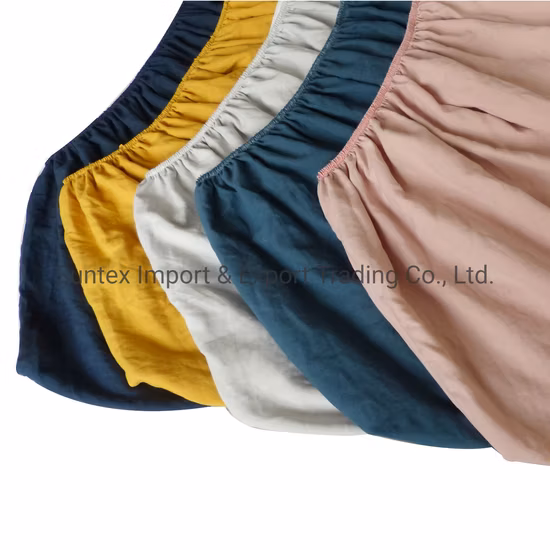 품질 부드럽고 편안한 Prewashed 솔리드 컬러 마이크로 화이버 장착 시트 매트리스 보호대 침대 커버 침대 시트 침대 시트 도매