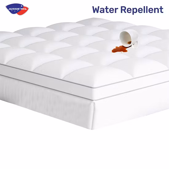 대나무 킹 사이즈 저자극성 매트리스 패드